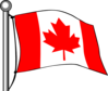 Canadian Flag Flying Clip Art